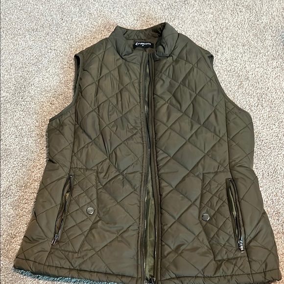 a new day Jackets & Blazers - a new day Quilted Khaki Vest